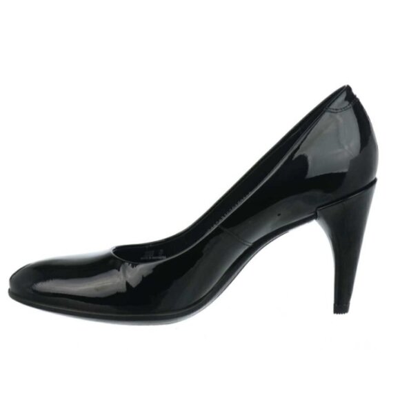 Ecco Black Patent 75 Leather Round Toe High heel - Picture 3 of 9